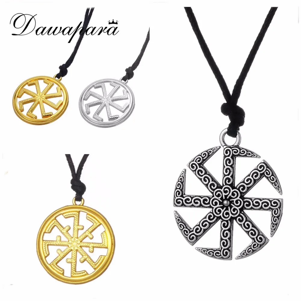 Dawapara Slavic pendant Russian Sun talisman round power vintage