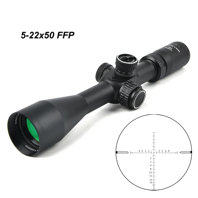 Schmidt Bender 5 22x50 FFP First Focal Plane Hunting Rifle Scope High