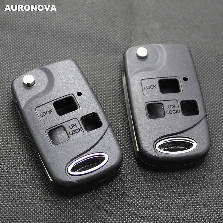 AURONOVA новый обновленный откидной Складной Корпус ключа для Toyota Camry 2 4 Prado Land Cruiser 3