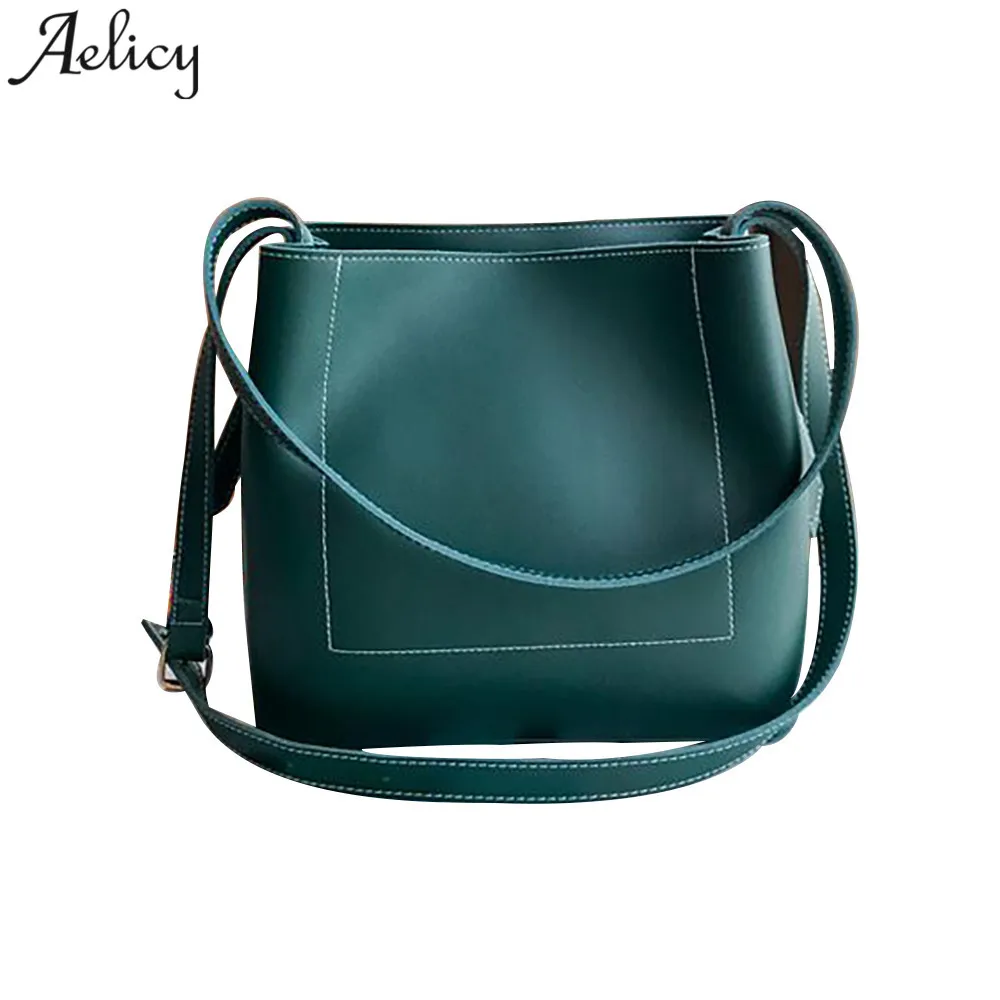 

Aelicy Women Bag Shoulder Crossbody Bucket Bags for Women 2018 Summer Women Bags Leather Luxury Handbags Famous Brand