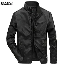 BOLUBAO, мужская кожаная куртка, новинка, модная куртка, Осень-зима, брендовая, повседневная, облегающая, непродуваемая, мужская, искусственная кожа, пальто