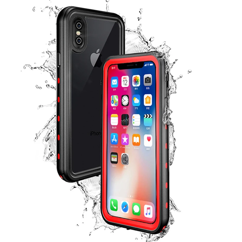 Водонепроницаемый чехол IP-68 для iPhone X 8 7 6 5S Plus телефона противоударный Защита