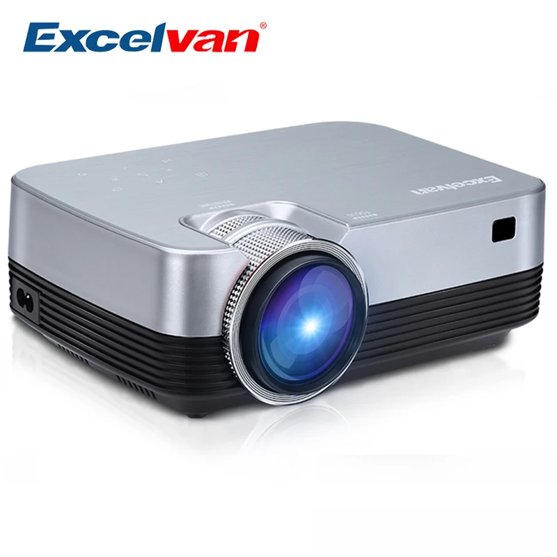 Excelvan Q6 Mini Portable LED Projector 1800Lumen Touch Panel Multimedia Video Projecyor Support 1080P HDMI VGA USB Home Theater