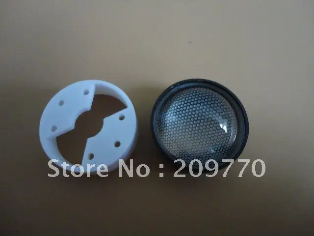 

LED lens (with bracket Diameter :24.5MM 60 degrees and Diameter :25.5MM 45degrees )grid surface convex lens, 1W 3W 5W lens