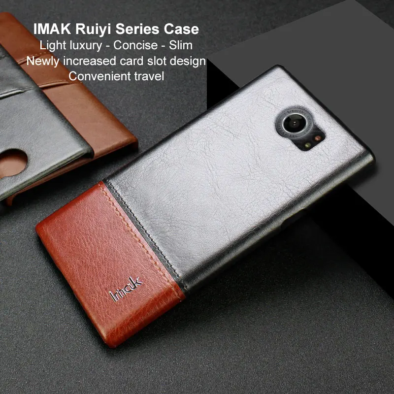 

5.4'' Luxury IMAK Concise for Coque Blackberry Venice Case Blackberry Priv Cover Leather Back Shell for Black Berry Vencice Case