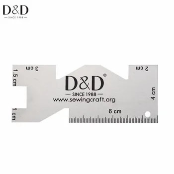

New 1pc High Quality Metal Ruler Sewing Measuring Gauge Quilting Rulers Fabric Craft Needlework Sewing Tools