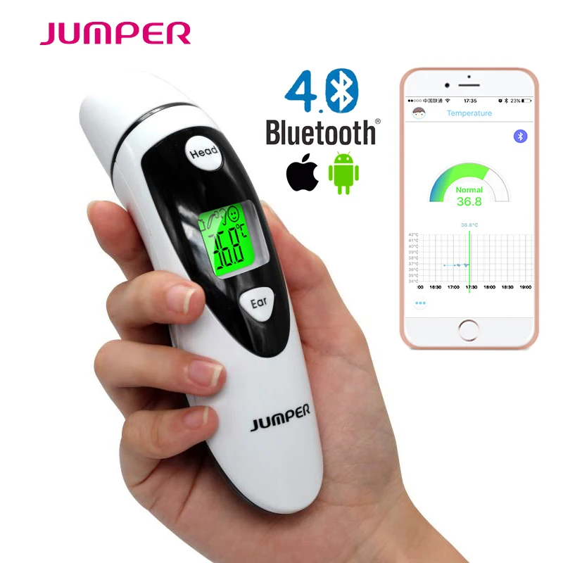 

Bluetooth Dual-Mode Ear and Forehead Medical LCD Digital Infrared Thermometer baby kids Adult Temperature termometro de mercurio