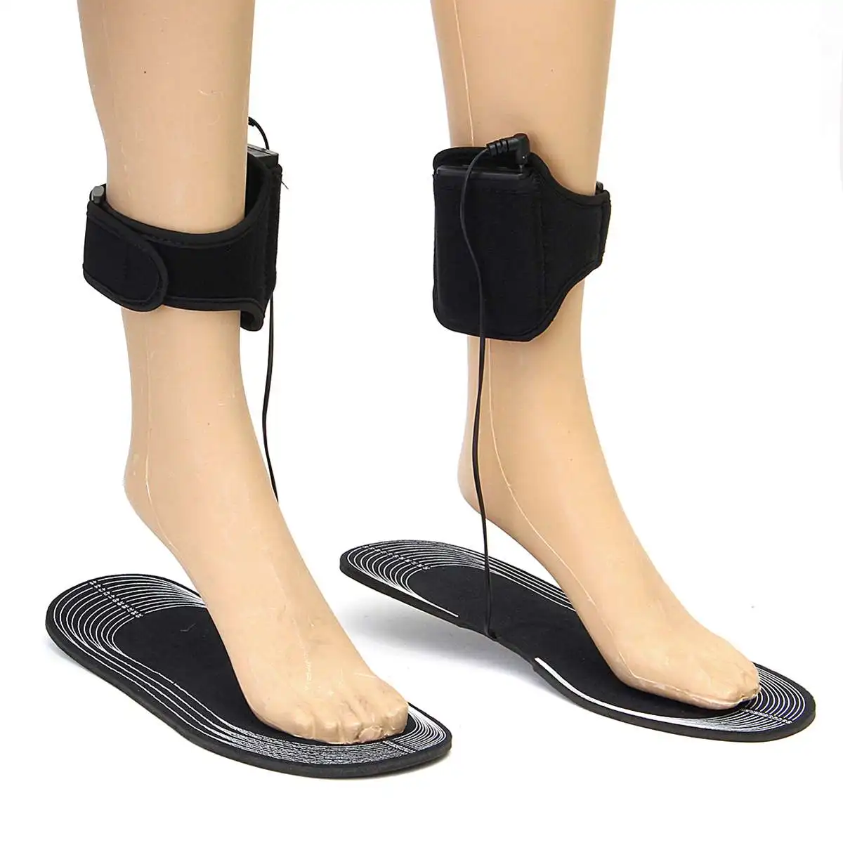 BSAID AA питание от электросети с подогревом Стелька для ног легкие мягкие EVA нагревательные подошвы для мужчин женщин 4,5 в EUR размер 36-46