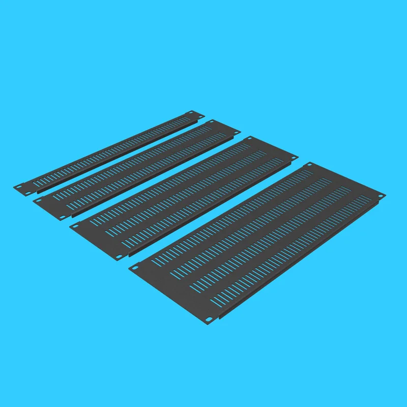 Высокое качество Черный 3U охлаждения вентиляции шкафа заглушки перфорированные панели Монтажная пластина задняя пластина