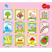 Kids DIY Button Stickers Drawing font b Toy b font Handmade School Art Class Painting Drawing