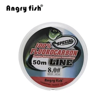 Angryfish Fluorocarbon Fishing Line 50m transparent Super strong