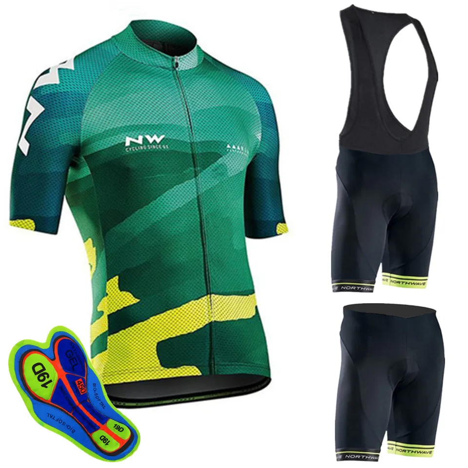 2019 Новый NW Велоспорт Джерси короткий Ropa De Ciclismo Велосипедное трико комплект