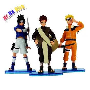 

3pcs/set Anime Uzumaki Naruto Uchiha Sasuke Gaara Pvc Action Figure Toys Classic Cool Kids Collection Model Gift