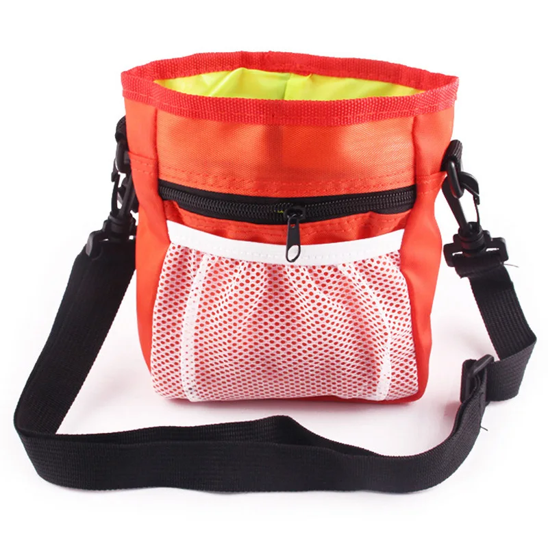 Mesh Pet Pouch Dog Training Treat Bags Portable Detachable Pet Feed Pocket Snack Reward interactive Waist Bag