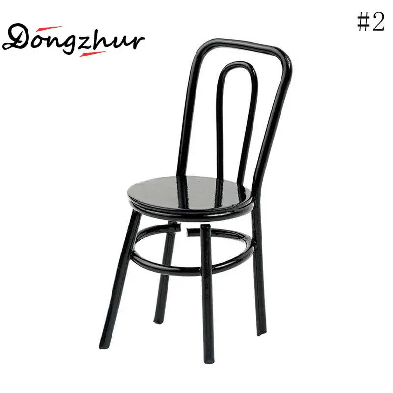 Dongzhur 1pcs 20mm*22mm*53mm Alloy Miniature Chair for 1:12 Dolls House Miniature Accessories Classic Kids Toy Black Red WWP9279 Dongzhur 1pcs 20mm*22mm*53mm Alloy Miniature Chair for 1:12 Dolls House Miniature Accessories Classic Kids Toy Black Red WWP9279