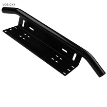 Black Bull Bar Front Bumper License Plate Mount Bracket Holder Offroad Day Light Bar For Off-Road Light LED Work Lamps