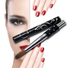 1PC Eval PRO UV Gel Nail Pure Kolinsky Sable Acrylic Nail Painting Brush Nail Tools Metal Handle 8# 10# 14# 16# 18# 20#