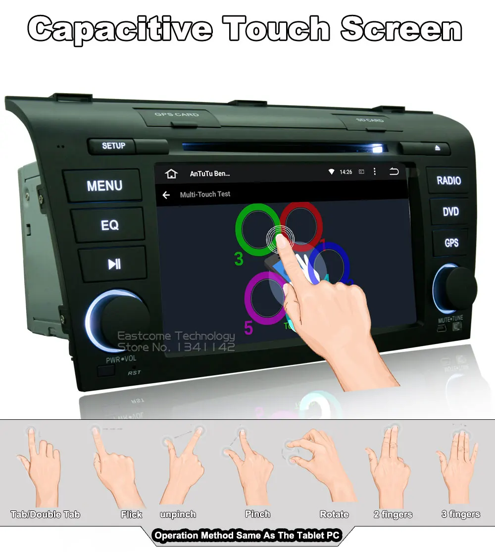 Sale Pure Android 6.0 Car DVD for Mazda 3 2004 2005 2006 2007 2008 2009 With Octa Core Radio Bluetooth Rear View Camera 4