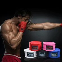 2pcs/roll Cotton 3M/5M Box Sports Strap Boxing Bandage Sanda Muay Thai MMA Taekwondo Hand Gloves Wraps Adult Male 1 Pair Set