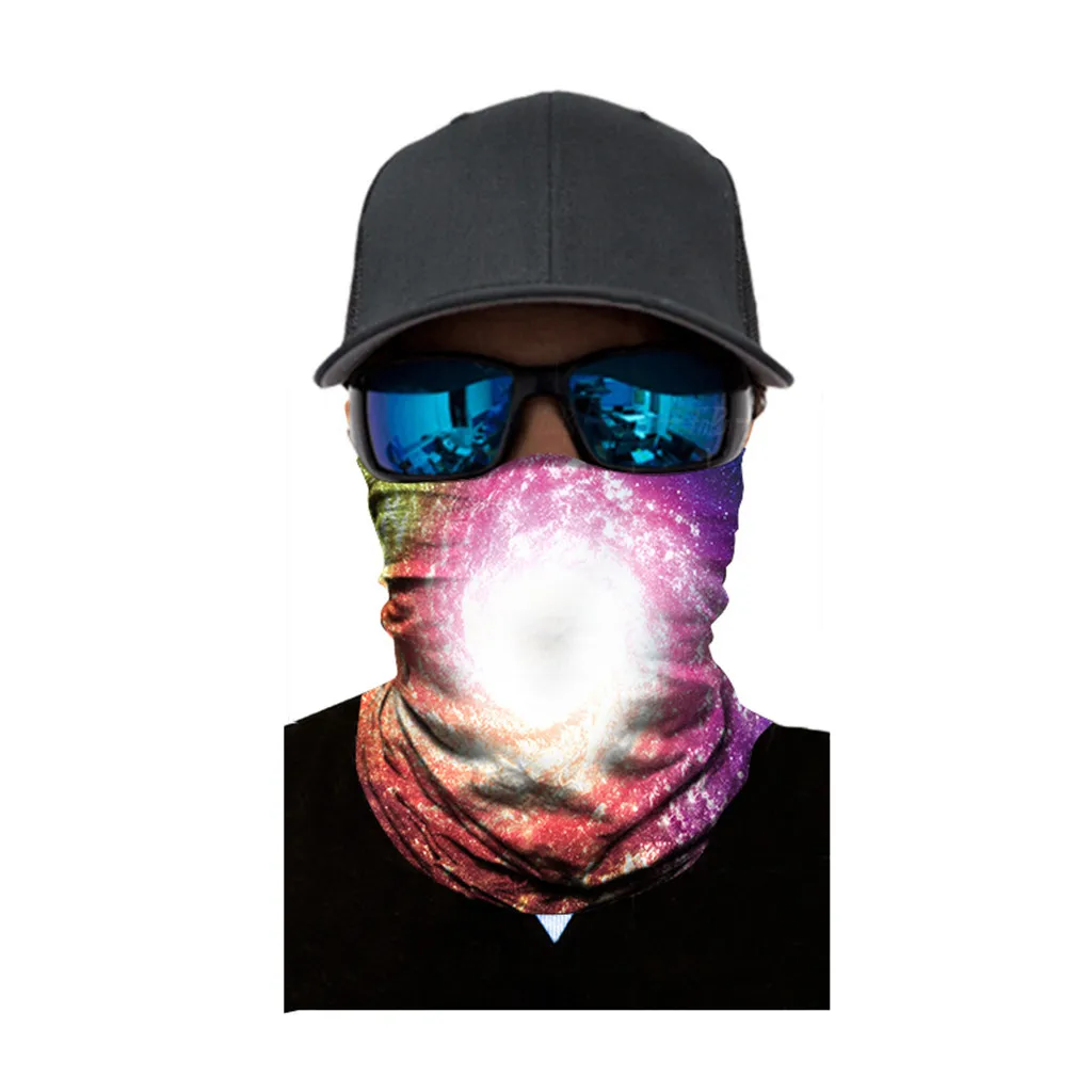 3D Бесшовный шарф, полнофункциональный, ветрозащитный, для улицы, для шеи, грелка, для велоспорта, лыжные банданы, Байкерский шарф, Ветрозащитная маска для лица#0613