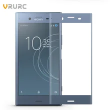 Vrurc For Sony Xperia XZ1 G8342 Screen Protector 3D edge Full Cover Tempered Glass For Sony XZ1 Protective Film