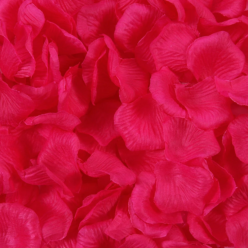 100pcs/pack Romantic Artificial Rose Flower Silk Rose Petals for Party Event Valentines Day Wedding Decoration Favors