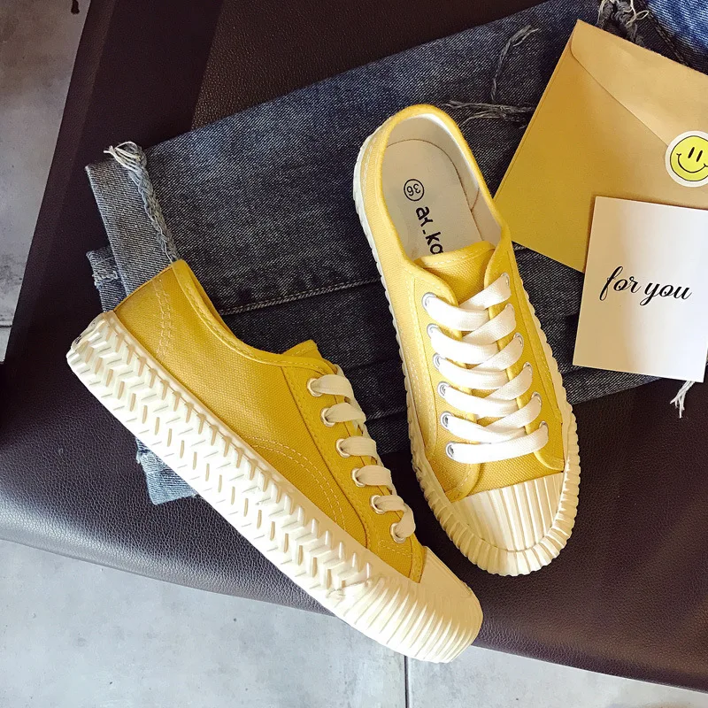 

2019 Small Shoes Spring and Summer INS Canvas Shoes Student Vulcanized Shoes Ulzzang Cloth Shoes