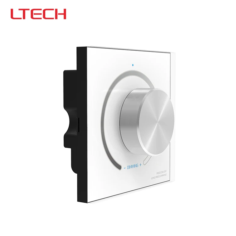 

DX61 Rotate Dimming knob panel led controller,AC100-240V input,RF 2.4G+DMX512 output signal for R4-5A/R4-CC Wireless receiver