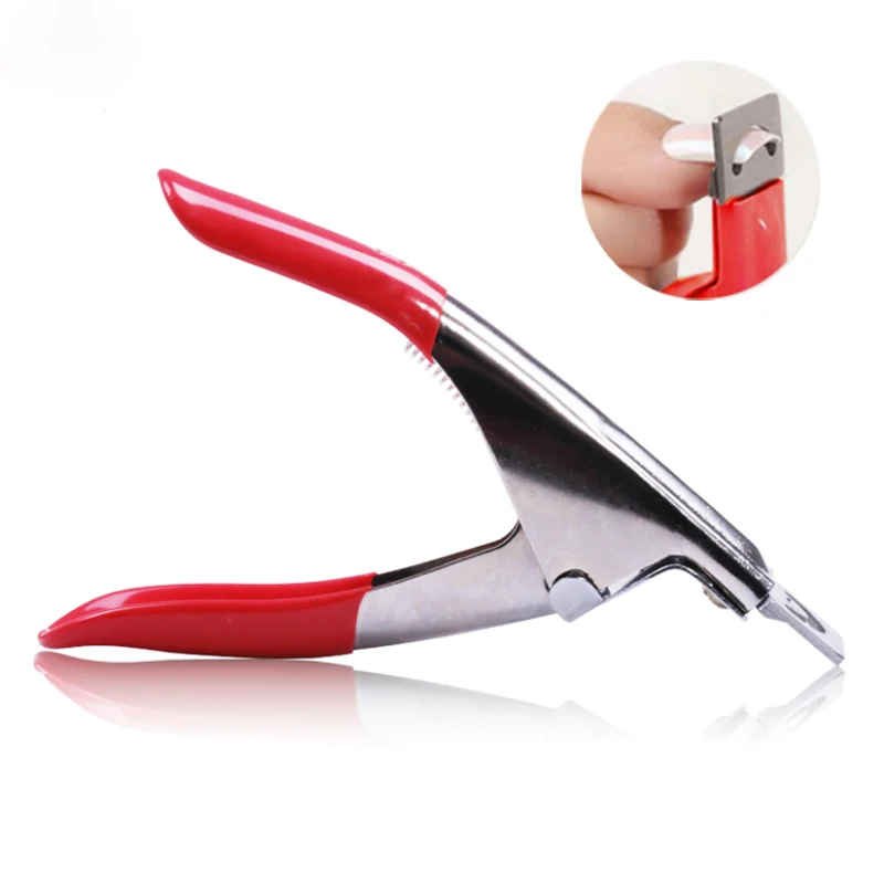 

TKGOES New Pink/Red/Blue Manicure Tool Acrylic UV Gel False Acrylic Nail Cutter Clipper / Nail Edge Cutter Tips Trimmer