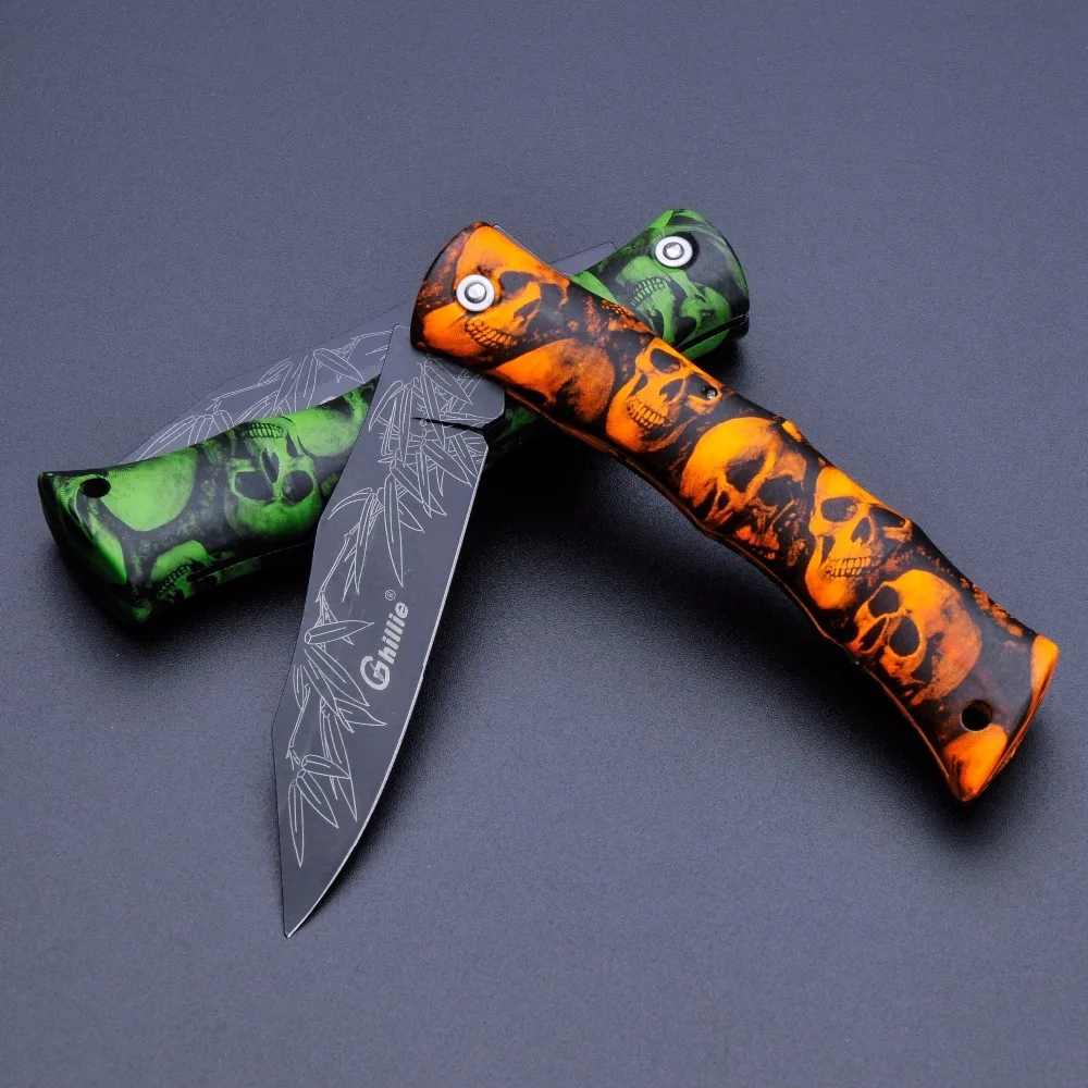 Hot Sale ABS Plastic Handle Mini Folding Blade Pocket Knife Camping Survival Knife Fruit Knife