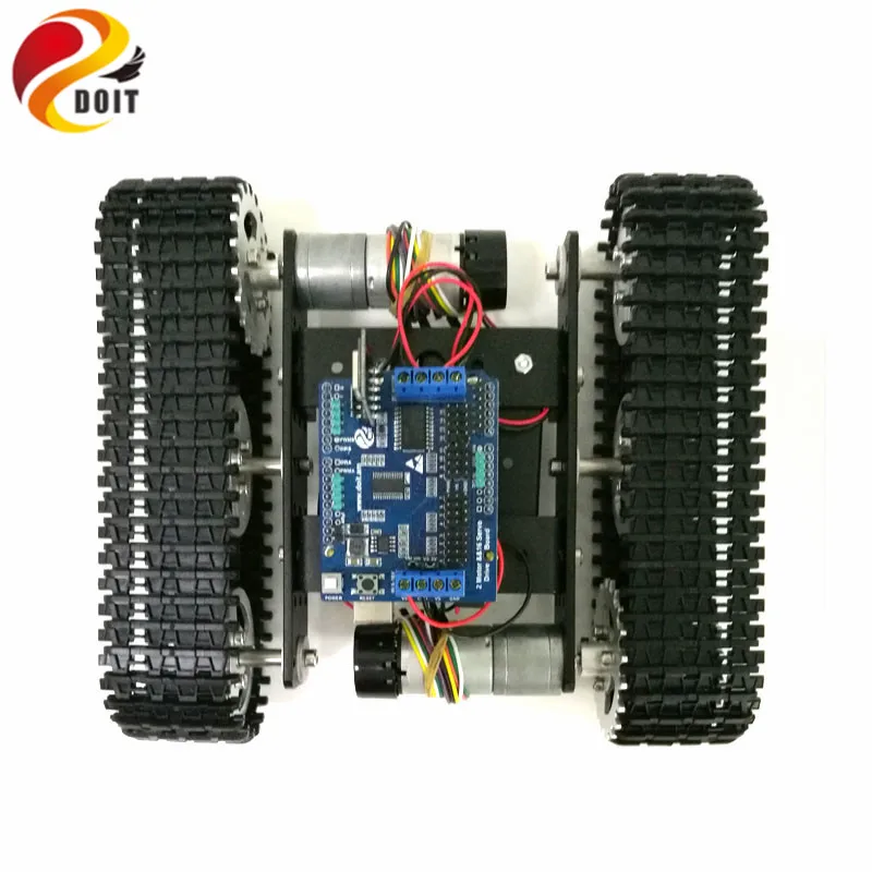 DOIT WiFi Control Smart Tank Car Chassis Crawler Tracked Robot Competition for Arduino UNO Motor Drive DIY