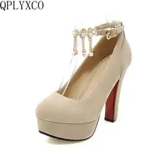 QPLYXCO 2017 New sale sweet fashion big small size 31-47 women shoes high heel lady spring autumn pumps party wedding shoes T-9 QPLYXCO 2017 New sale sweet fashion big small size 31-47 women shoes high heel lady spring autumn pumps party wedding shoes T-9