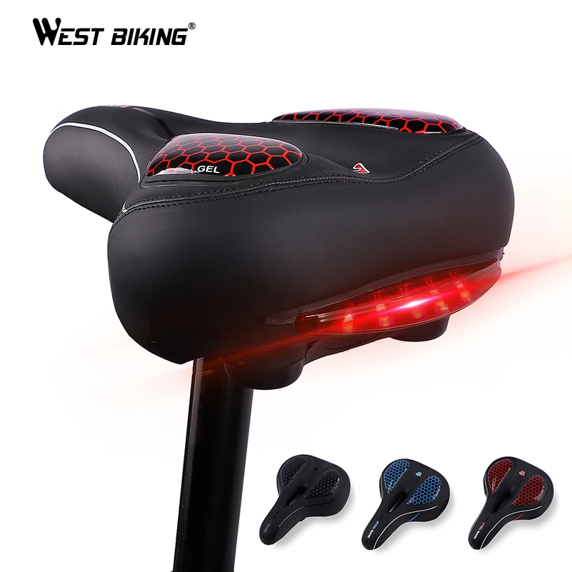 WEST BIKING Велосипедное гелевое седло женское сиденье из силикагеля велосипедное с
