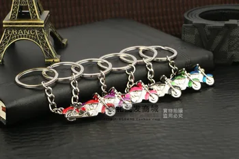 

FREE SHIPPING BY DHL 200pcs/lot 2015 Hot Selling New Design Metal Motorcycle Shaped Keychains Zinc Alloy Motor Keyrings for Man