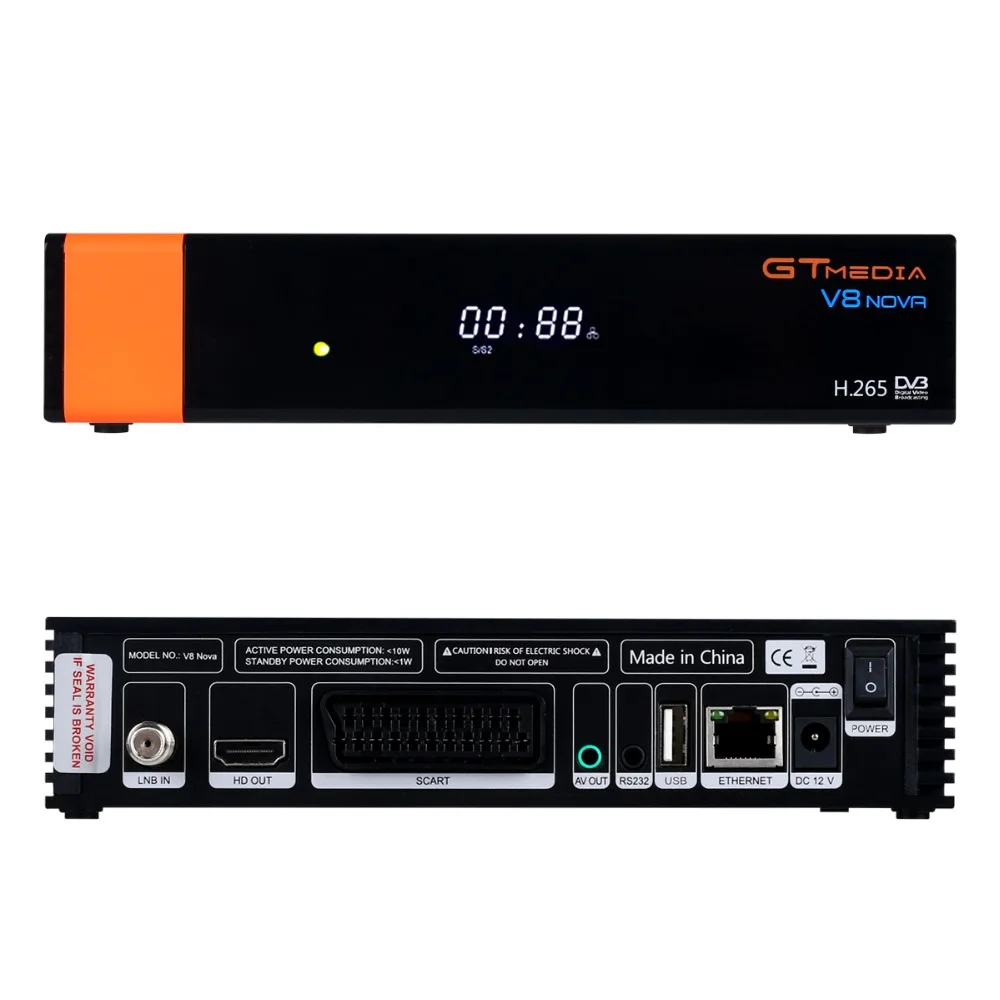 1 год Европа Клайн подлинный Freesat GTMedia V8 Nova Full HD DVB S2 спутниковый ресивер то же V9