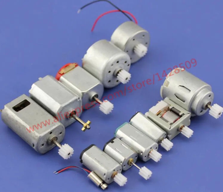 12 pcs different Micro mini Motor DC Motor with gear For DIY Motor