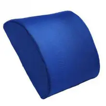 Синяя подушка для поясницы с эффектом памяти, подушка для спины, автомобильные аксессуары для стульев, подушки для сиденья автомобиля, домашний офис, облегчающая боль