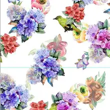 LEO& LIN маленький цветочный 91 шифон Европейская пряжа воздушная цифровая печать на ткани 50 см