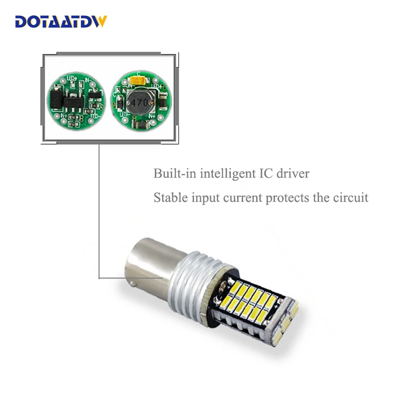 Dotaatdw 1x1156 P21W Canbus Нет Ошибка светодиодный заднего хода хвост светильник лампы для Volkswagen Passat B1 B2 B4 B3 B5 B6 T4 T5