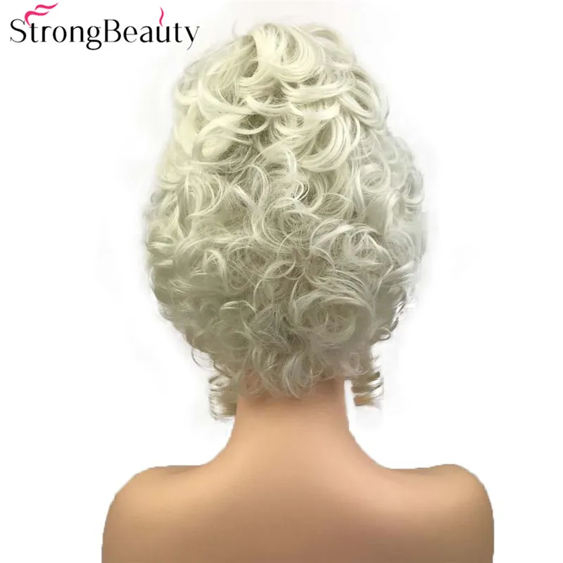 StrongBeauty синтетические вьющиеся волосы парик Marie Antoinette женские парики для