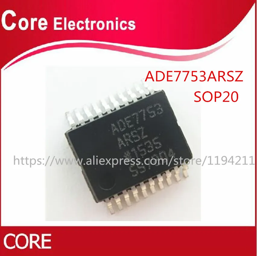 100 шт./лот ADE7753ARSZ ADE7753 измерение энергии 1 фаза SSOP20 IC|Интегральные схемы| |