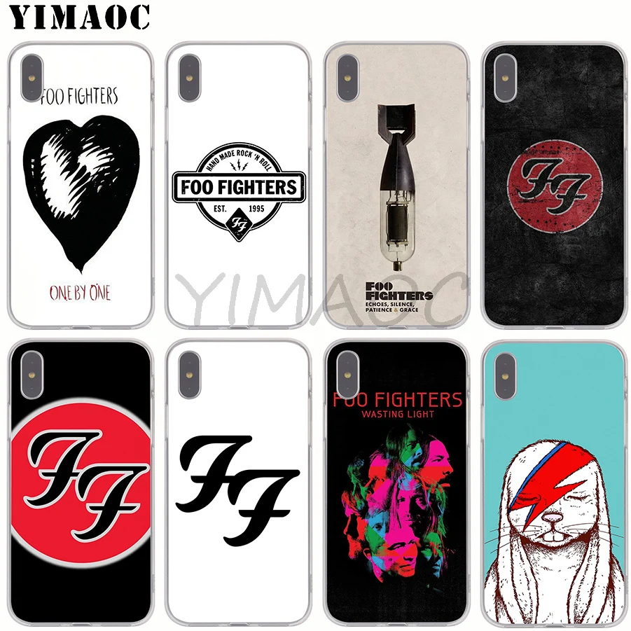 

YIMAOC FOO FIGHTERS Soft Silicone Phone Case for Apple iPhone XS Max XR X 8 7 6S Plus 5S SE TPU Cover