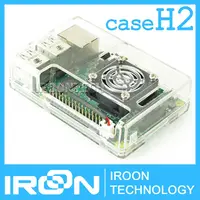 case H2: Raspberry PI 3 model B Transparent Clear Case Cover Shell Enclosure Box for Raspberry PI 2 Model B and Model B+