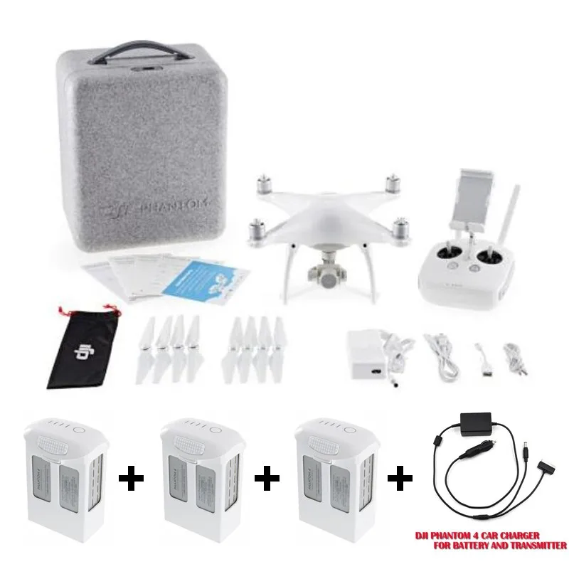 3pcs Battery DJI Phantom 4 Rc Helicopter Quadcopter Professional Drone With HD Camera 4K 3Aixs Gimbal Phantom4 Fpv Gps