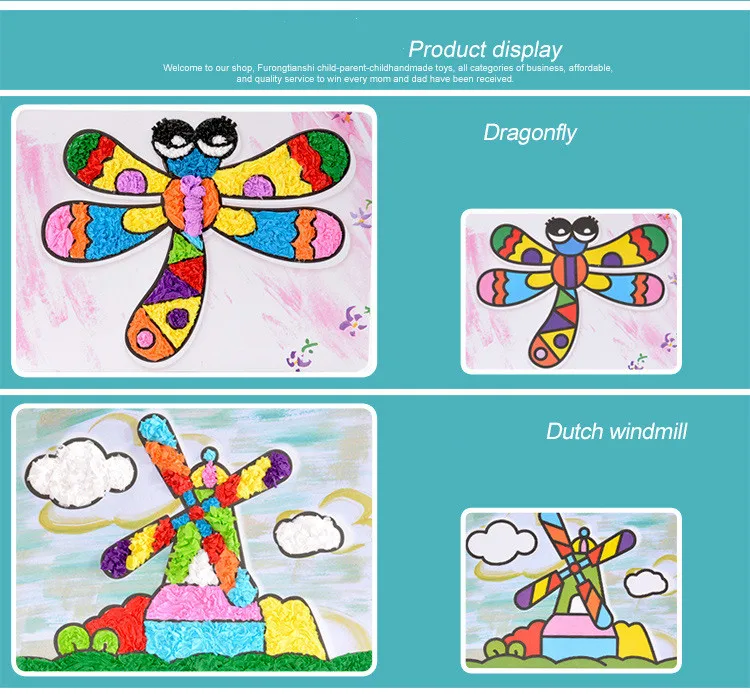 8 шт. в партии Детская стикер с рисунком из мультфильма art детский сад творческий DIY 3D бумага для рисования стикерные игрушки для детей diy