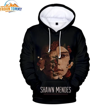 

New Shawn Mendes All print Hooded sweatshirt Men/Women Casual Hip hop Harajuku Hooded Clothes Shawn Mendes fashion sweatshirt