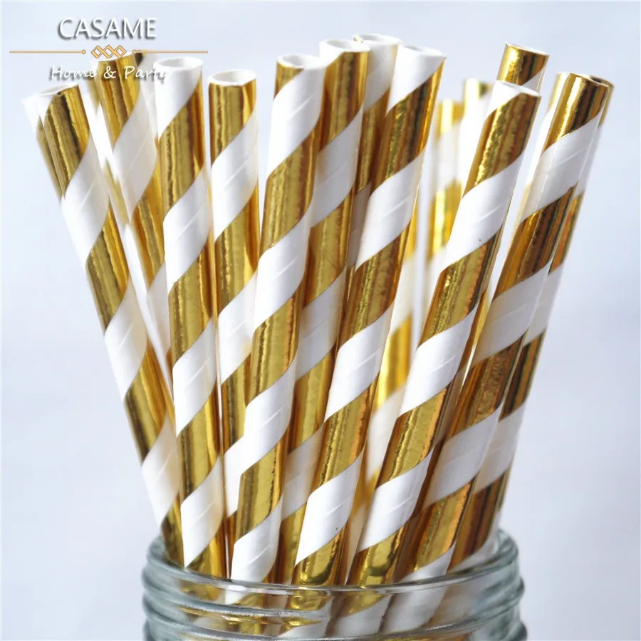 Assorted-Designs-of-7-75-Metallic-Gold-Foil-Stripe-Paper-Straws-in-OPP-Gold-Foil-Stripe-5
