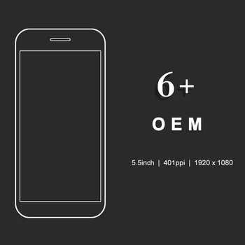 

5/Pcs 100% No Dead Pixel OEM Full Assembly LCD For iPhone 6 Plus Screen Display Assembly With Digitizer +Camera Holder+ frame