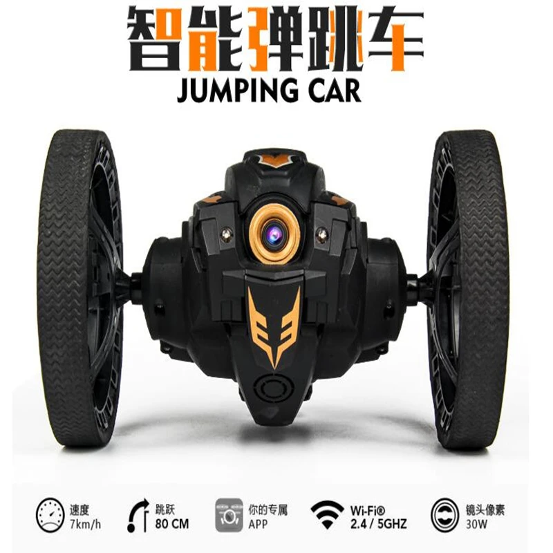 

With WIFI camera real-time image transmission of remote control car bounce strange toys rotate 360