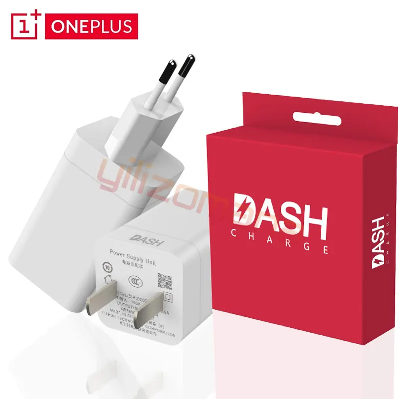 Оригинальное зарядное устройство OnePlus 5 В/4A с вилкой для ЕС и США 1 2 3 3T 5T 6 6T быстрая